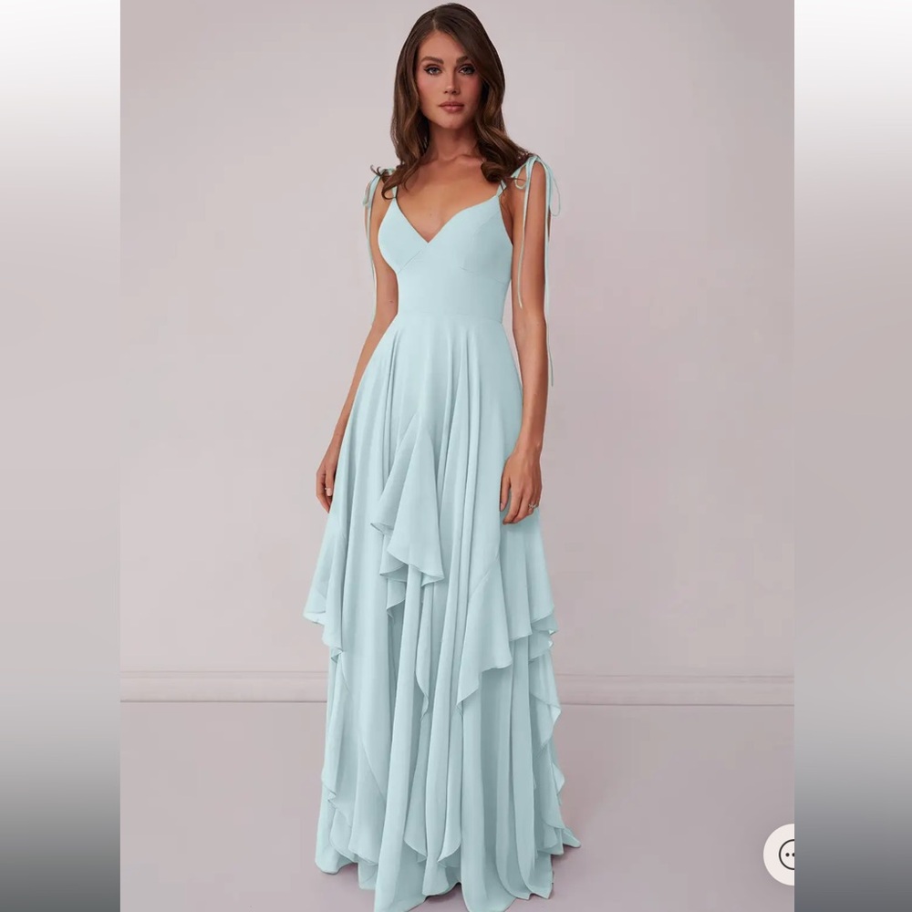 Elegant Blue Sleeveless Dress